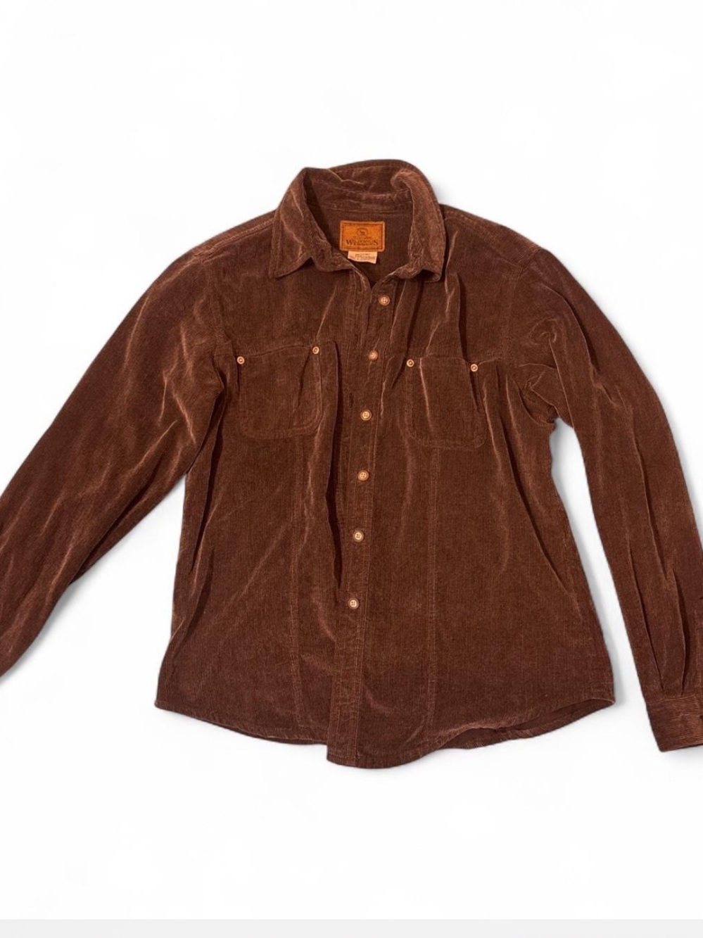 Charcoal Grey Corduroy Button-Up